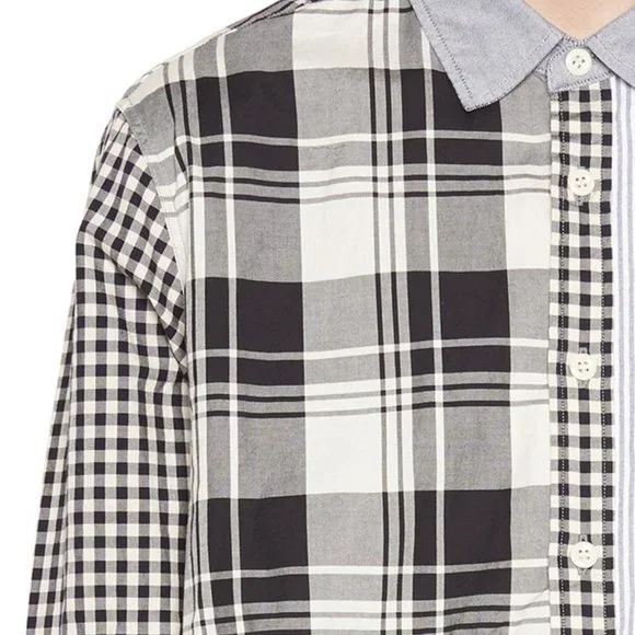 MAISON KITSUNE x NBA Patchwork Shirt